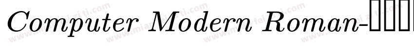 Computer Modern Roman字体转换